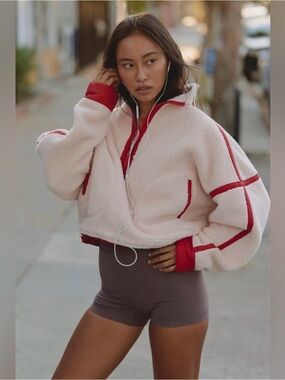 FP Movement by Free People NEW Mountain High Half- Zip Fleece